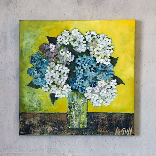 Hydrangea Still Life In Oil