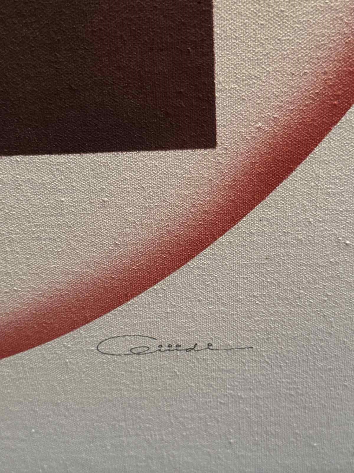 American Abstract Oil On Canvas C 1970S/80S - The Hoarde Vintage