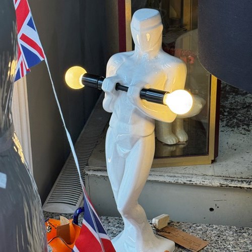 West German Ceramic Brutalist Lamp