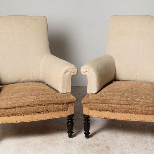 Antique French Pair Of Chairs