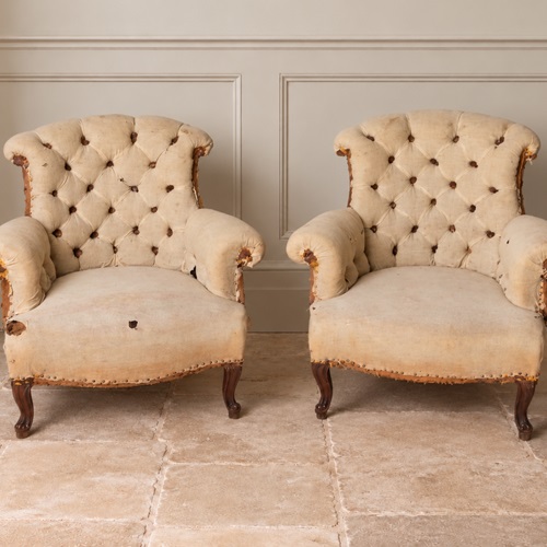 Antique French Pair Of Chairs