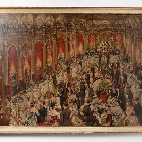 19Th Century Oil On Canvas