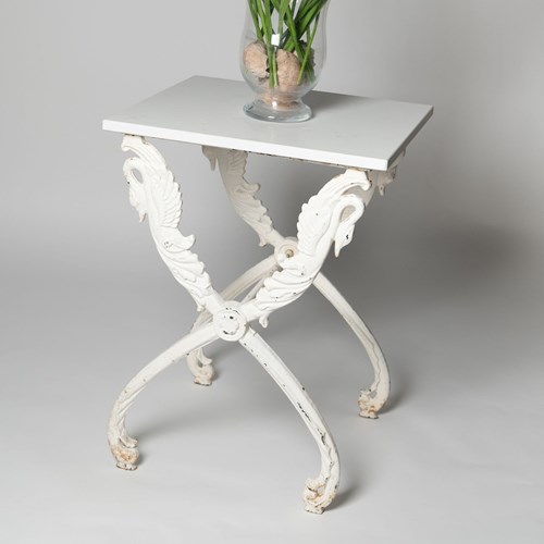 Antique French Swan Neck Table