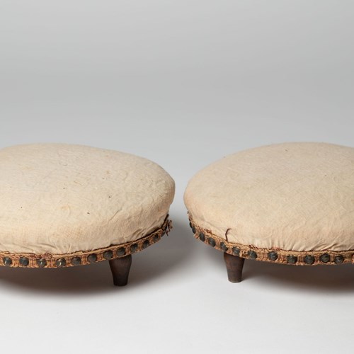 Pair Of Antique French Footstools