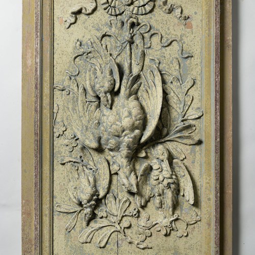 Antique French Carved Wooden Panel