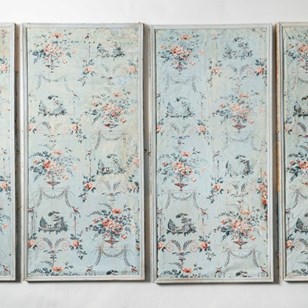 18Th Century Hand Painted French Pa...