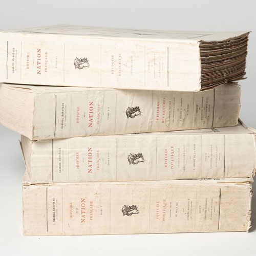 Four Large Antique French Books