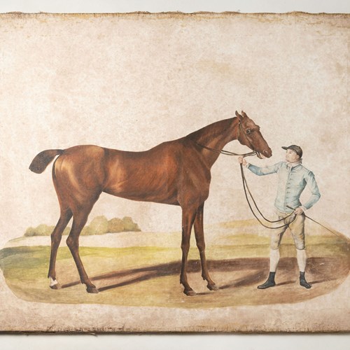 Italian Horse Painting From Florence