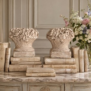 Pair Of 18Th Century Carved Stone B...