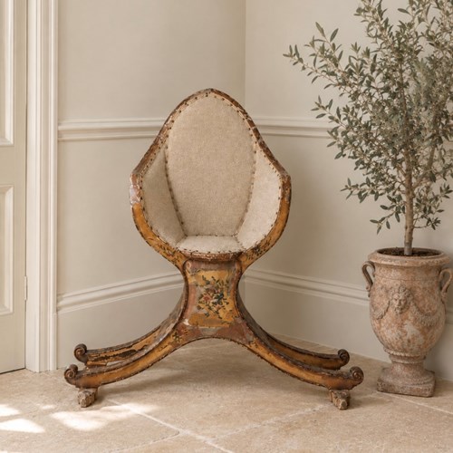 18Th Century Venetian Gondola Chair