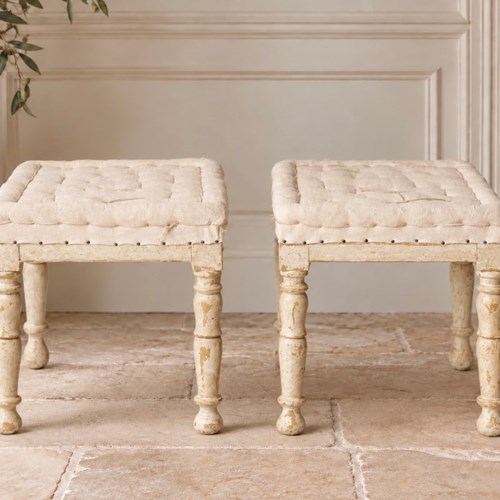 Pair Of Antique Swedish Stools