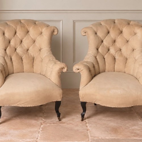 Antique French Pair Of Chairs