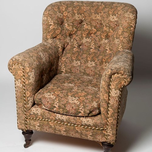 Antique English Chair, For Upholstery