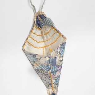Antique 19Th Century Silk Pocket