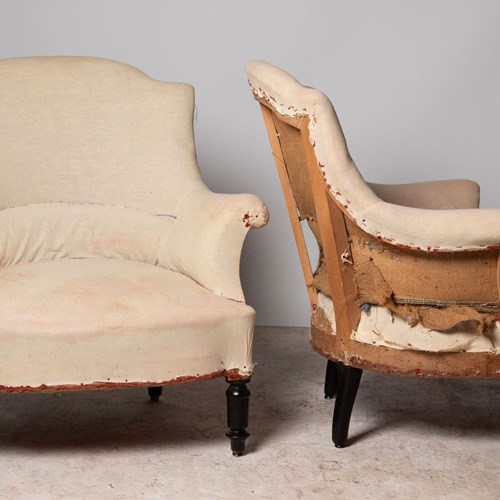 Arch Top Pair Of French Chairs