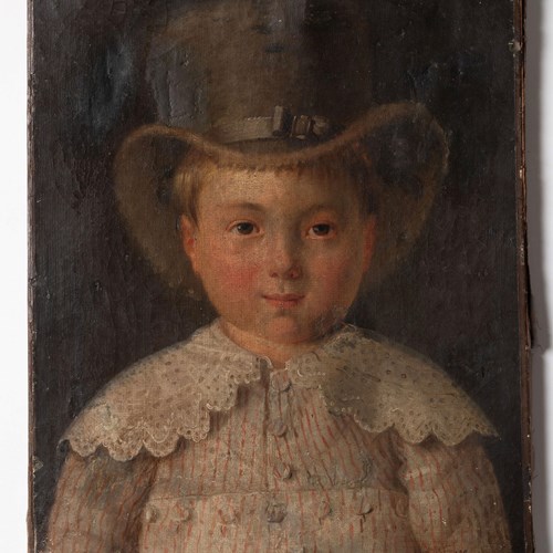 Signed Oil On Canvas. Dated 1830