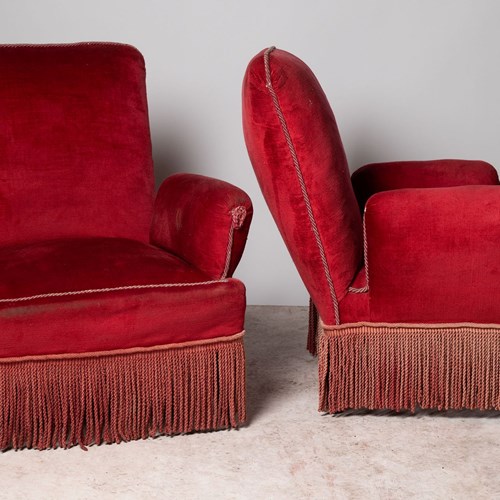 Antique French Pair Of Chairs For Upholstery