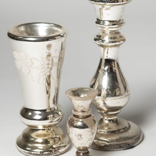 Collection Of Antique Mercury Glass