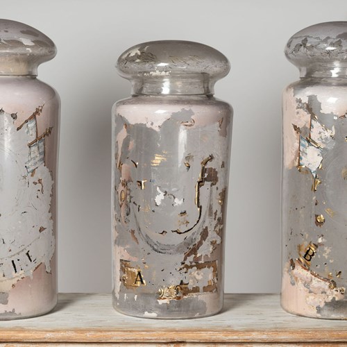 Large Antique Apothecary Jars