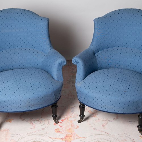 For Upholstery, Napoleon III Pair Of Chairs