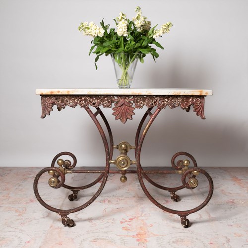 Antique French Butchers Table