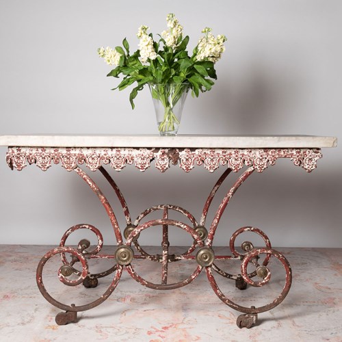 Antique French Butchers Table