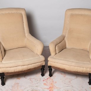 Antique French Pair Of Chairs
