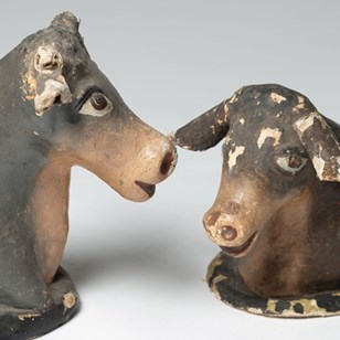Papier-Mâché Cows 