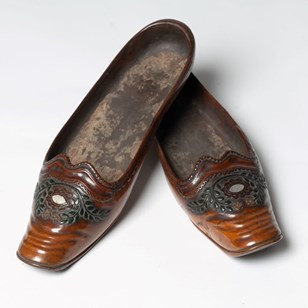 Rare Pair Of Antique Shoes