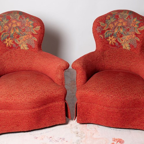 For Upholstery, Pair Of French Chairs