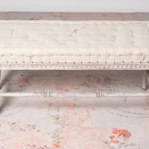 Antique Swedish Stool – Small Bench