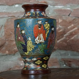 A Japanese Cloisonné Enamel Vase 