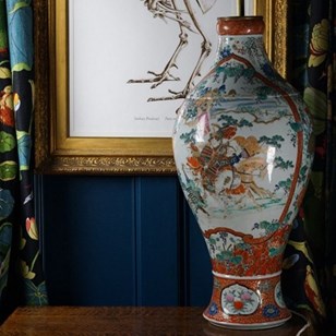 A Large Japanese Porcelain Floor Va...