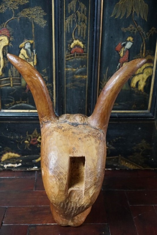A carved head of an ox-no43collectables-dsc02630-main-637837234404060682.JPG