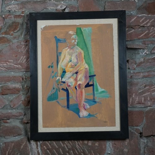 'Louise' Original Oil On Board By Derek King, May/June 2017