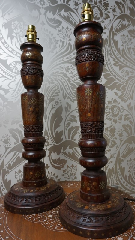 Pair Of Indian Brass Inlaid Table Lamps -no43collectables-dsc036822-main-638047204244075896.JPG