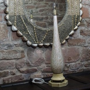 Murano Glass Table Lamp, Circa 1950...