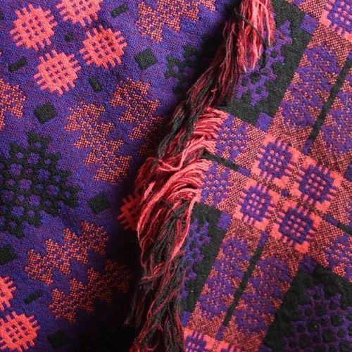 A Large Welsh Tapestry Blanket By Derw Mill