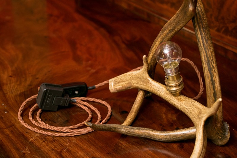 Genuine Vintage Deer Antler Lamp-no43collectables-jumpy-james-1204-main-637497804442958206.jpg