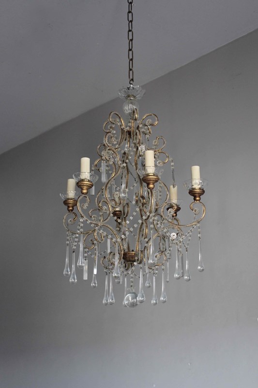 Beaded Giltwood And Clear Glass Antique Chandelier-norfolk-decorative-antiques-img-4193-main-638193274655806872.jpeg