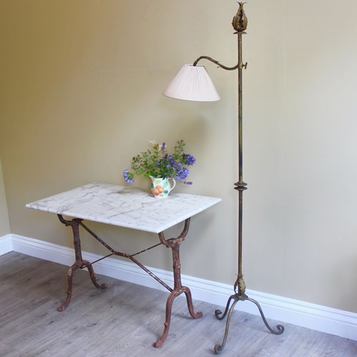 Spanish Adjustable Height Reading Lamp With Splayed Feet