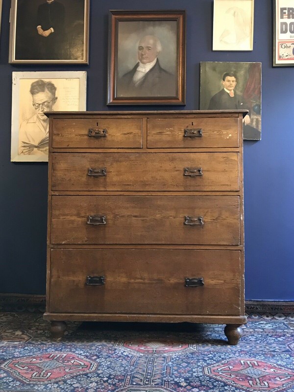 Large 19th C. Country House Pine Chest Of Drawers -nothing-new-19th-century-country-house-scumble-painted-chest-of-drawers---nothing-new-2-main-637749244425725415.jpg