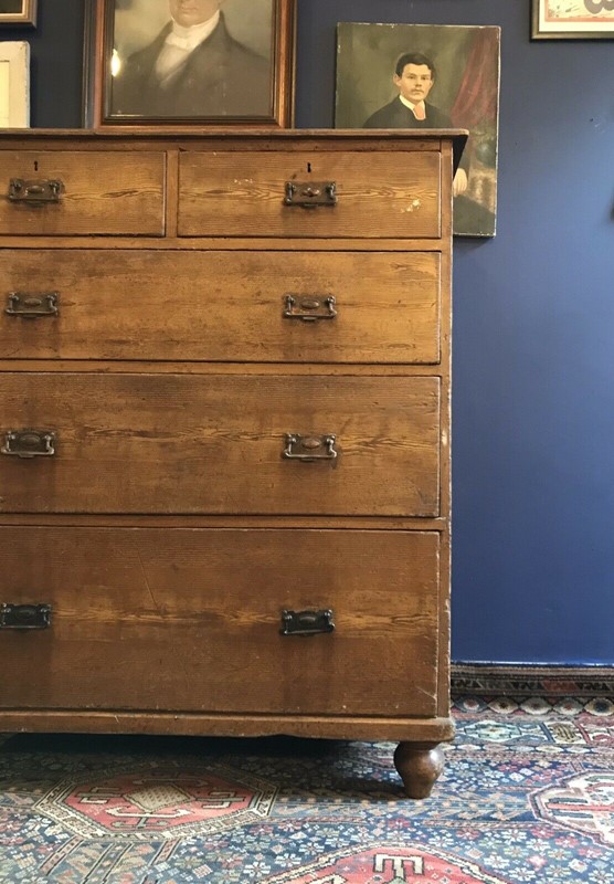 Large 19th C. Country House Pine Chest Of Drawers -nothing-new-19th-century-country-house-scumble-painted-chest-of-drawers---nothing-new-5-main-637749244975410338.jpg