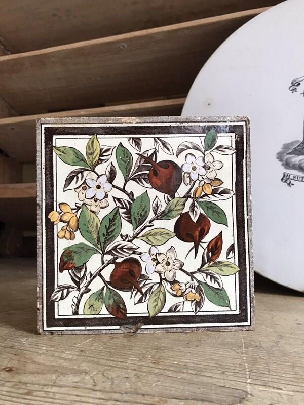Antique 19Th Century Victorian 6" Floral Fireplace Tile Sherwin & Cotton-nothing-new-antique-19th-century-victorian-6-inch-floral-fireplace-tile-sherwin-and-cotton---nothingnewstafford-main-638256447916208782.jpg