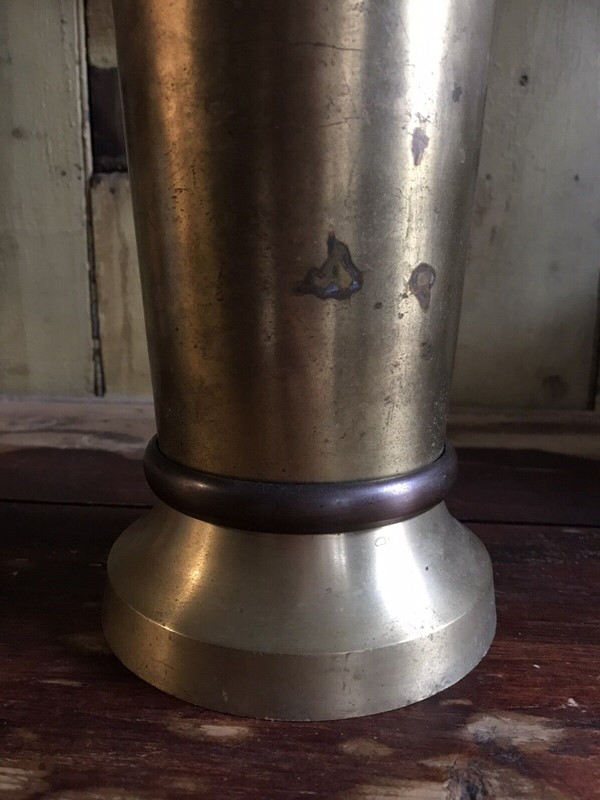 Early 20th Century Copper Banded Brass Vase-nothing-new-antique-early-20th-century-large-brass-with-copper-band-vase-arts--crafts---nothingnewstafford-999-main-638047905435471539.jpg