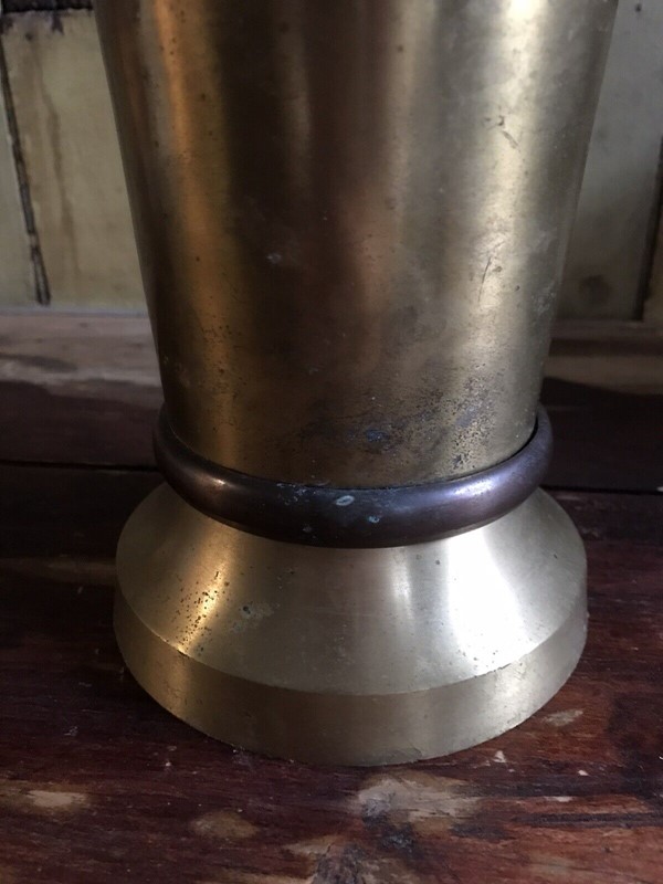 Early 20th Century Copper Banded Brass Vase-nothing-new-antique-early-20th-century-large-brass-with-copper-band-vase-arts--crafts---nothingnewstafford-9999-main-638047905448127920.jpg