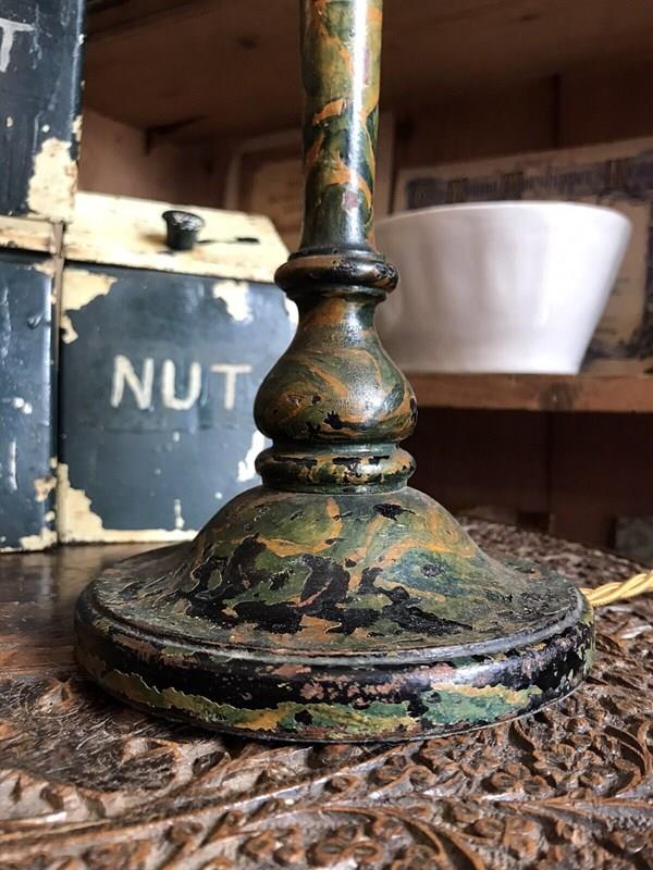 Antique Early 20Th Century Wooden Faux Marble Painted Table Lamp -nothing-new-antique-early-20th-century-wooden-faux-marble-painted-table-lamp-lighting-light---nothingnewstafford-3-main-638312426300031452.jpg