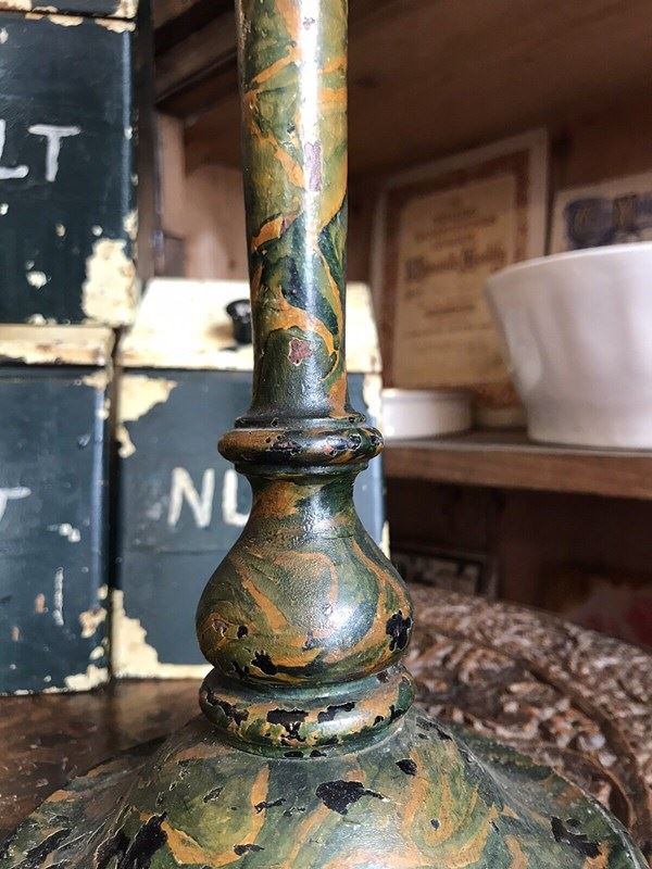 Antique Early 20Th Century Wooden Faux Marble Painted Table Lamp -nothing-new-antique-early-20th-century-wooden-faux-marble-painted-table-lamp-lighting-light---nothingnewstafford-4-main-638312426314719838.jpg