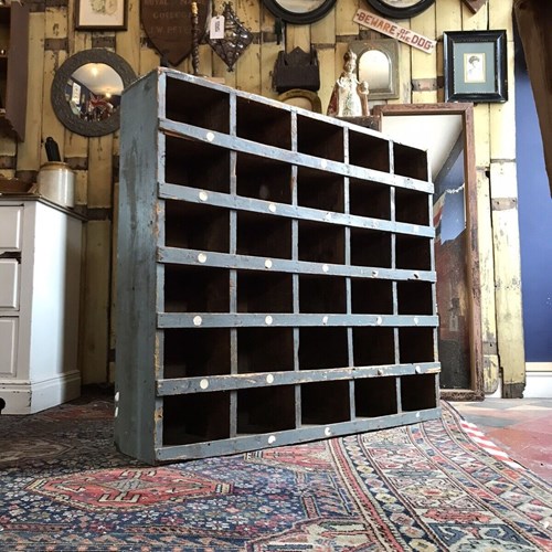 Antique Early 20Th Century Pigeon Holes Unit