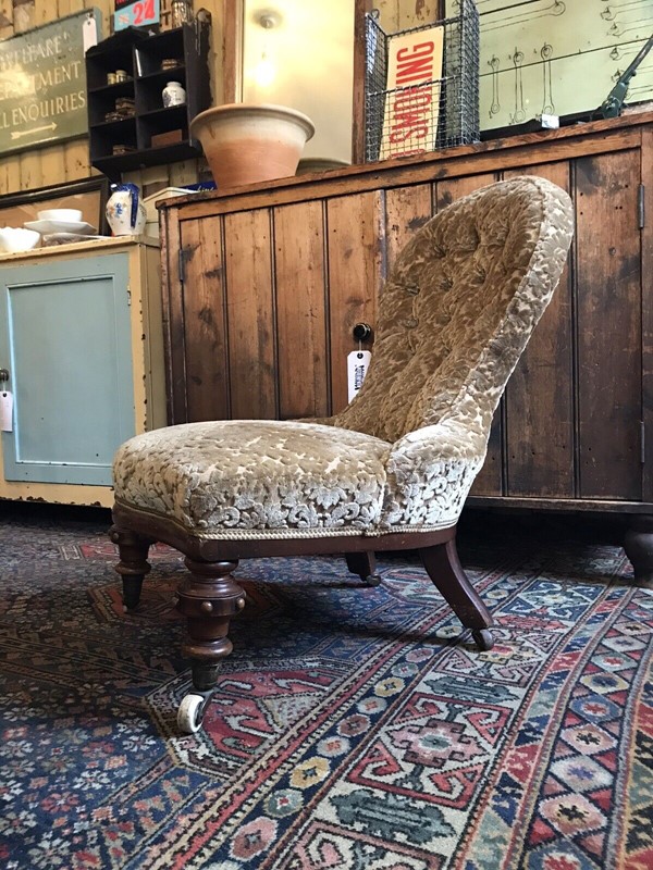 19th Century Button Back Slipper Chair -nothing-new-antique-victorian-19th-century-button-back-slipper-chair-bedroom-nursing---nothingnewstafford-4-main-638094840812187488.jpg